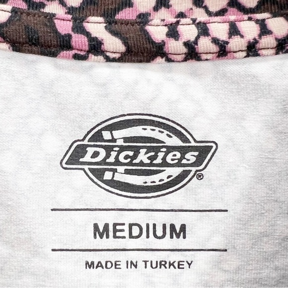 Dickies Camden Long Sleeve Crop Top Size Medium Pink Brown Snake Print New NWT - Picture 6 of 11